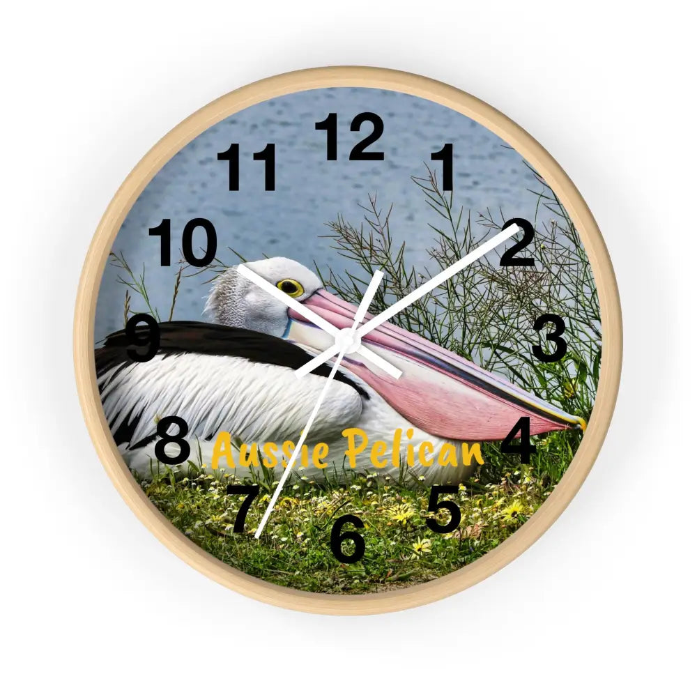 Aussie Pelican Wall Clock