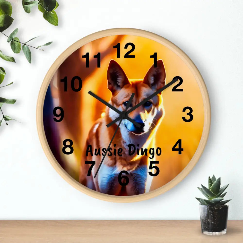 Aussie Dingo Wall Clock