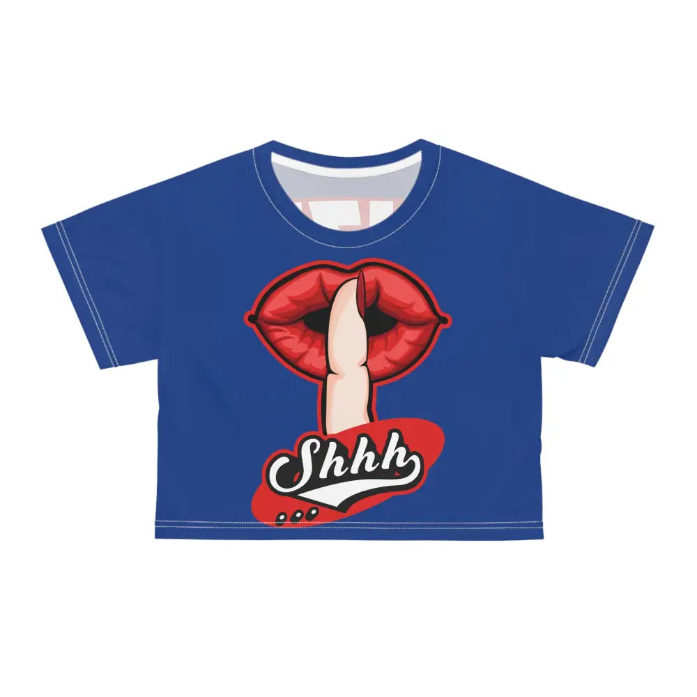 Shhh ladies Crop Tee (AOP)