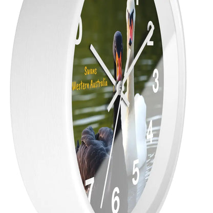 Swan River Swans Wall Clock