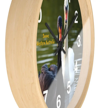 Swan River Swans Wall Clock