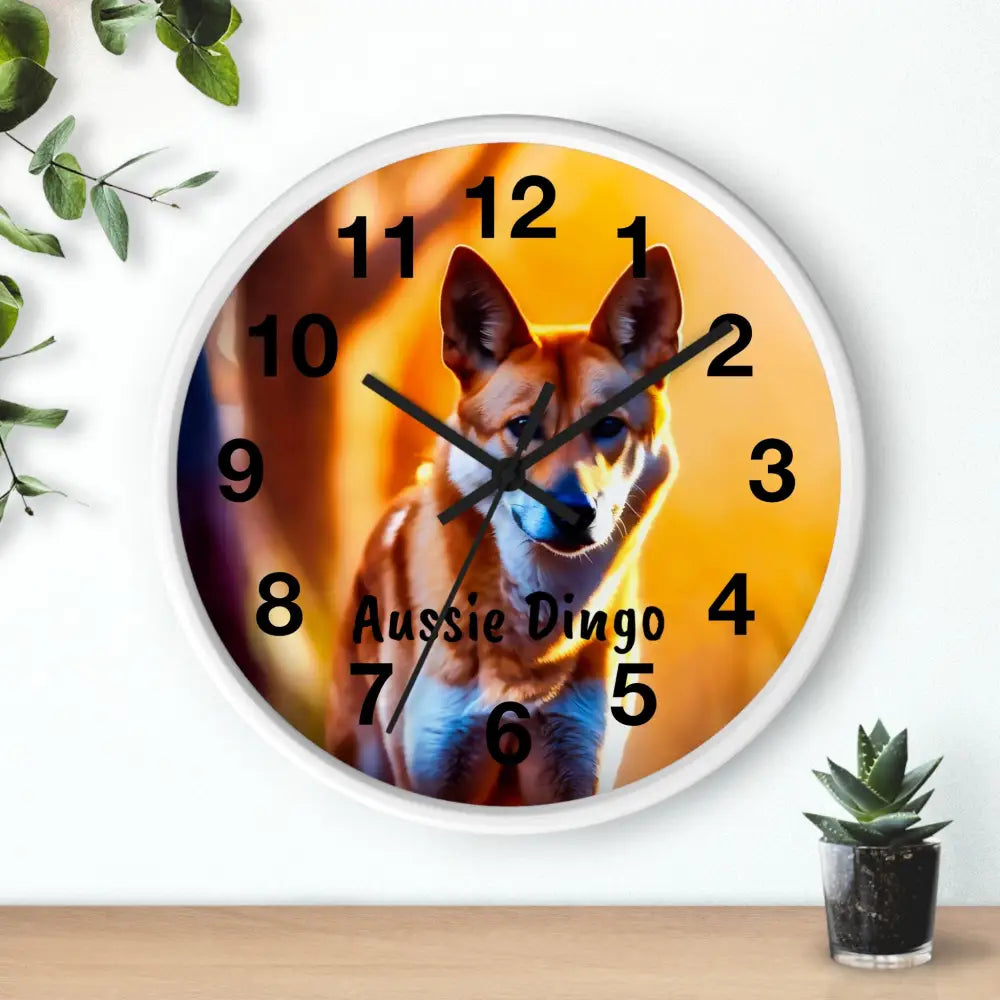 Aussie Dingo Wall Clock