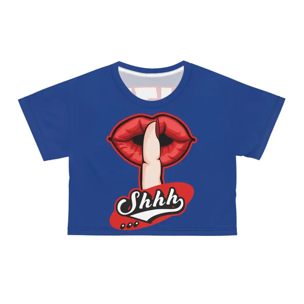 Shhh ladies Crop Tee (AOP)