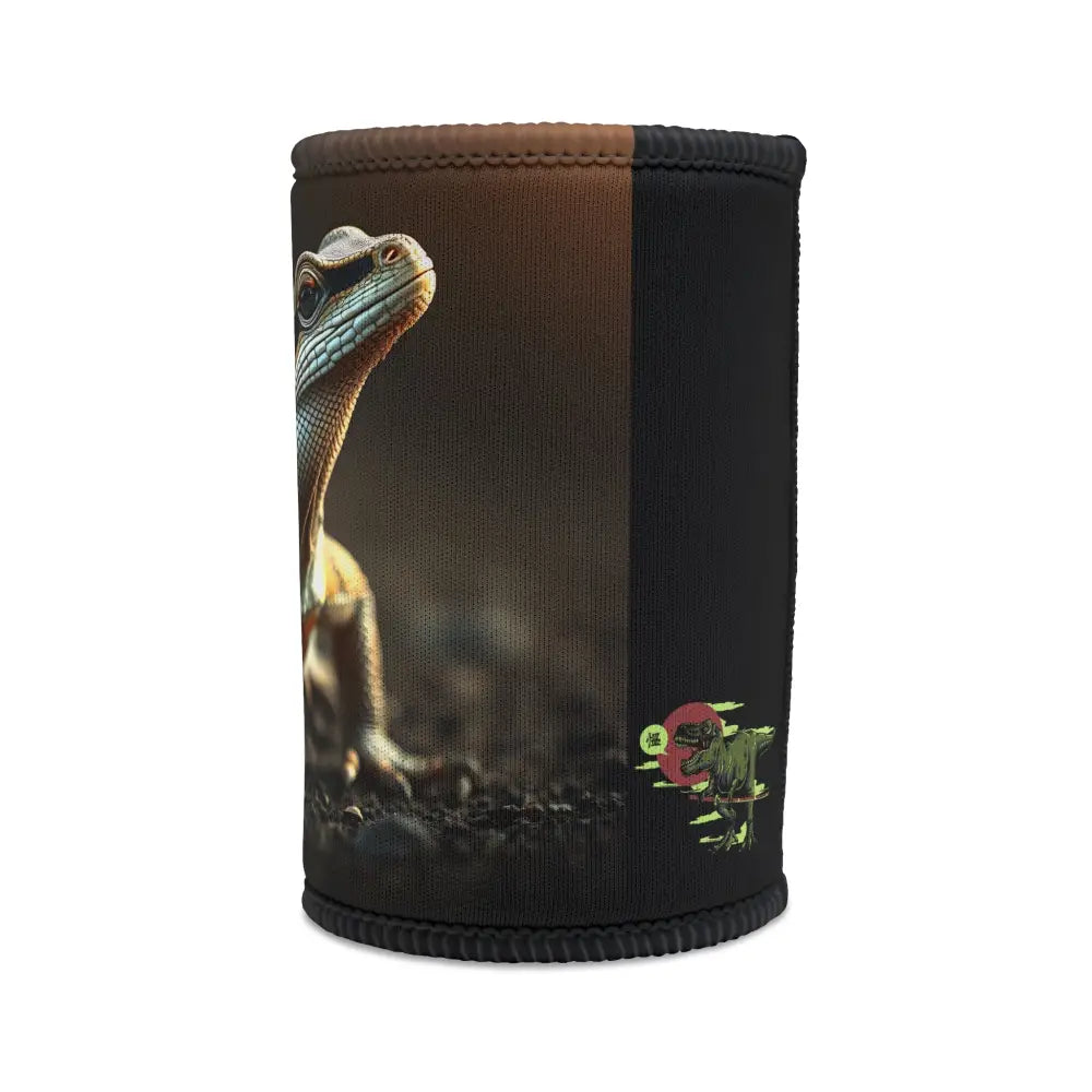 Stubbie Cooler - Aussie Frilled Neck Lizard Design