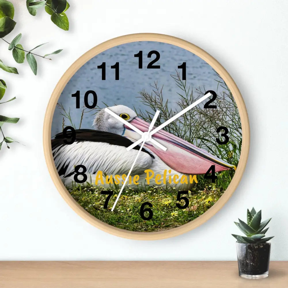 Aussie Pelican Wall Clock