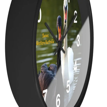 Swan River Swans Wall Clock