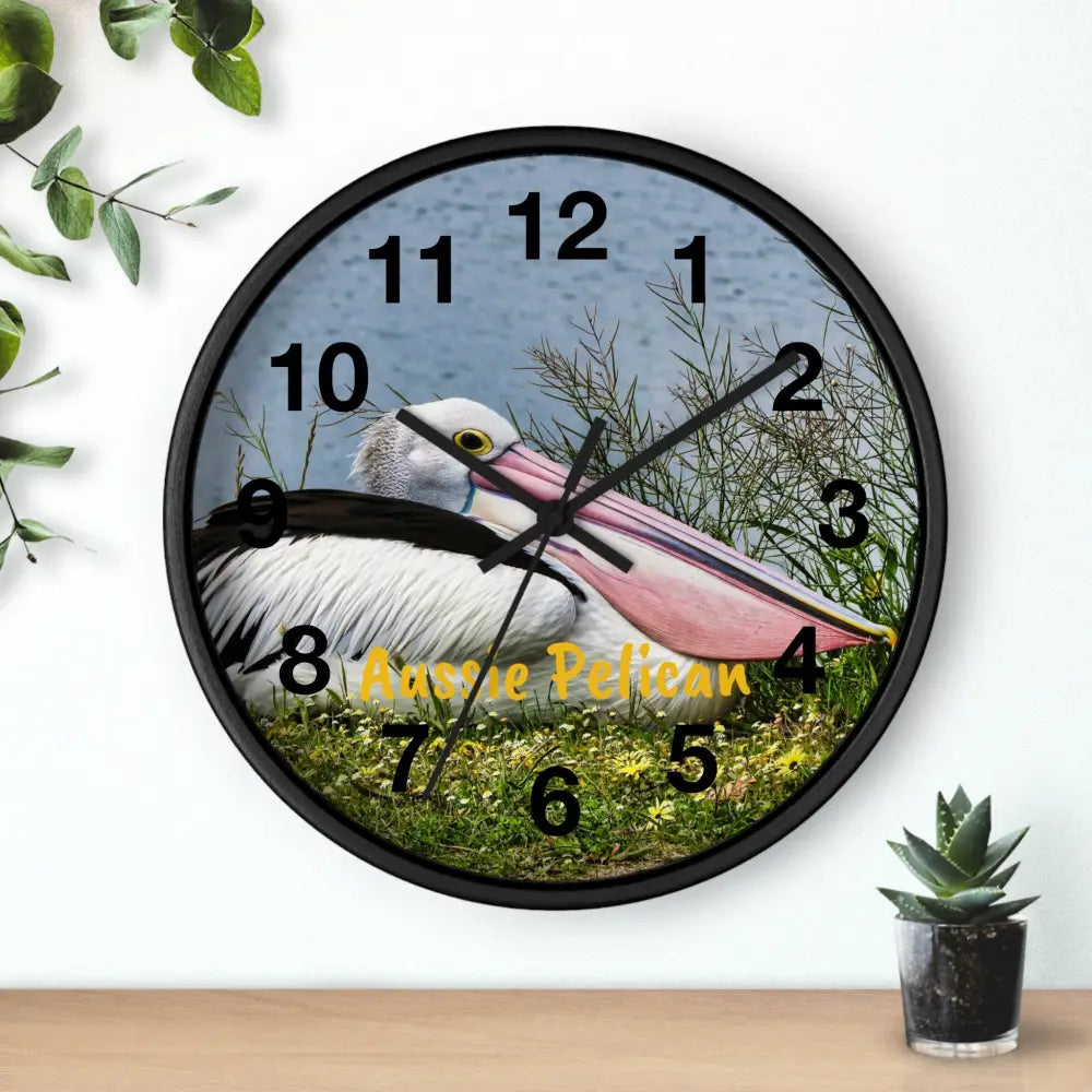 Aussie Pelican Wall Clock