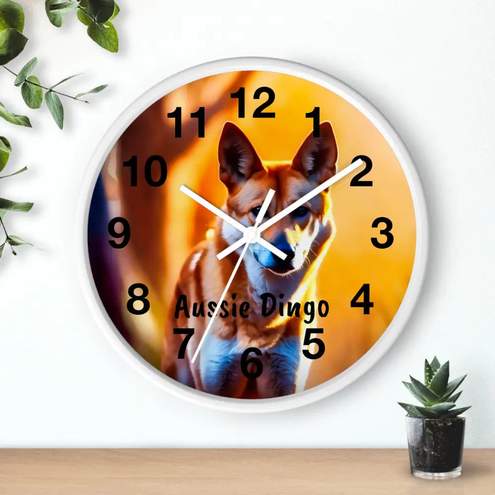 Aussie Dingo Wall Clock