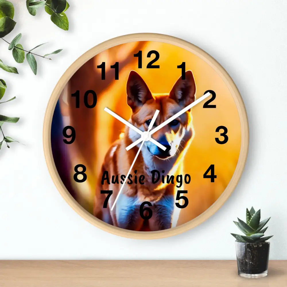 Aussie Dingo Wall Clock