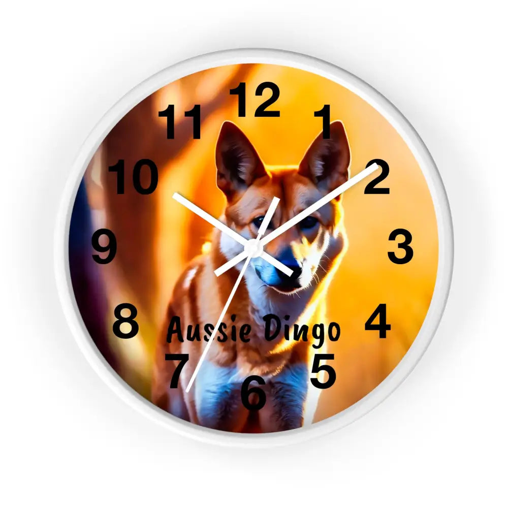 Aussie Dingo Wall Clock