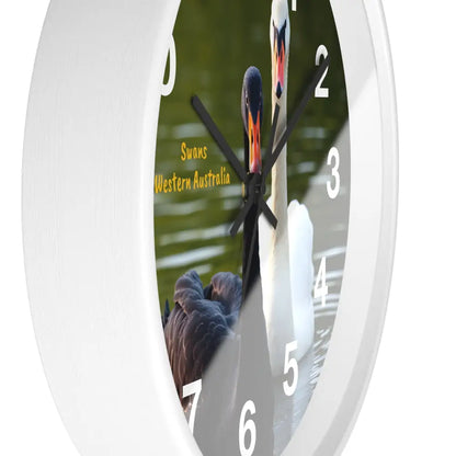 Swan River Swans Wall Clock