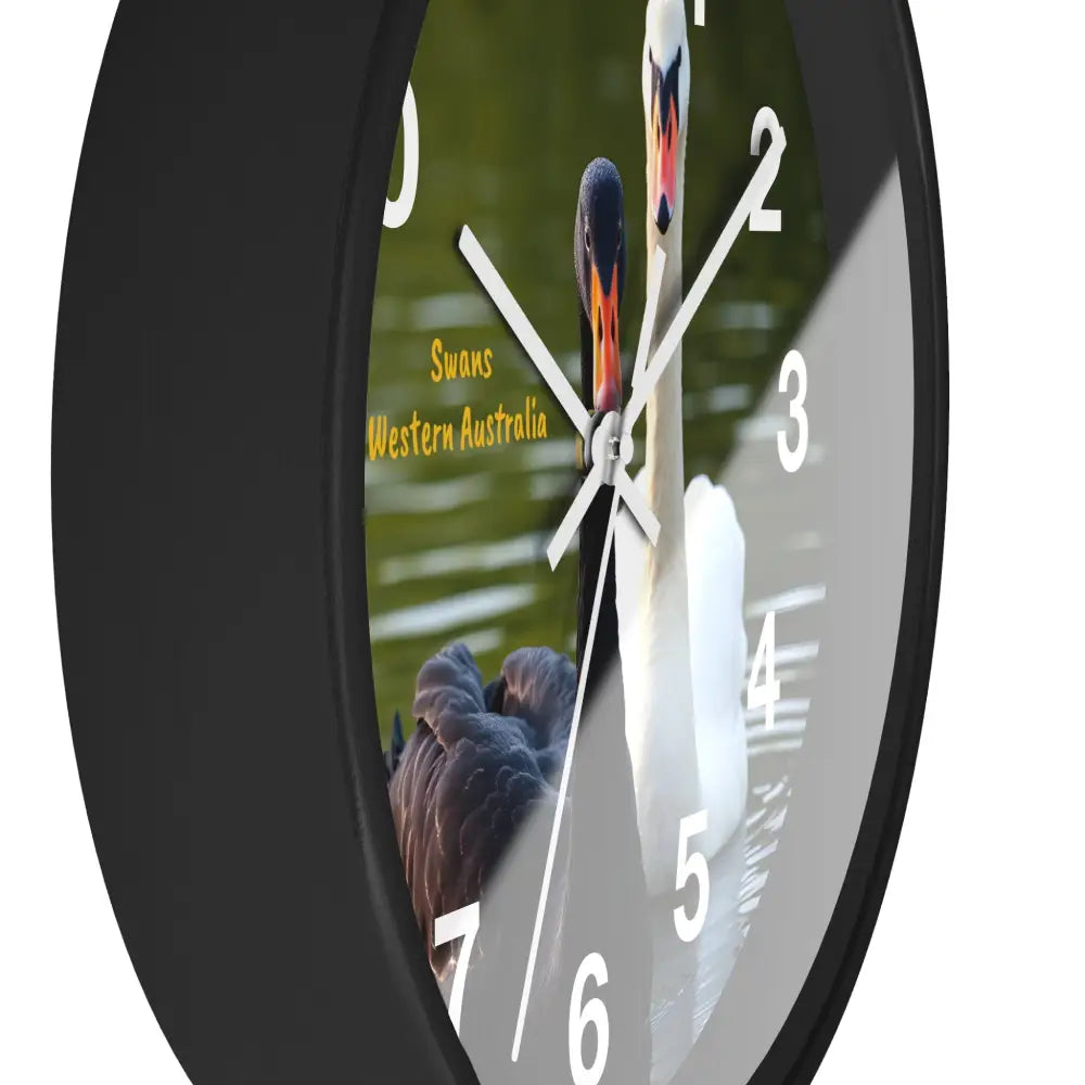 Swan River Swans Wall Clock