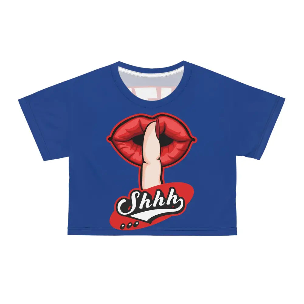 Shhh ladies Crop Tee (AOP)