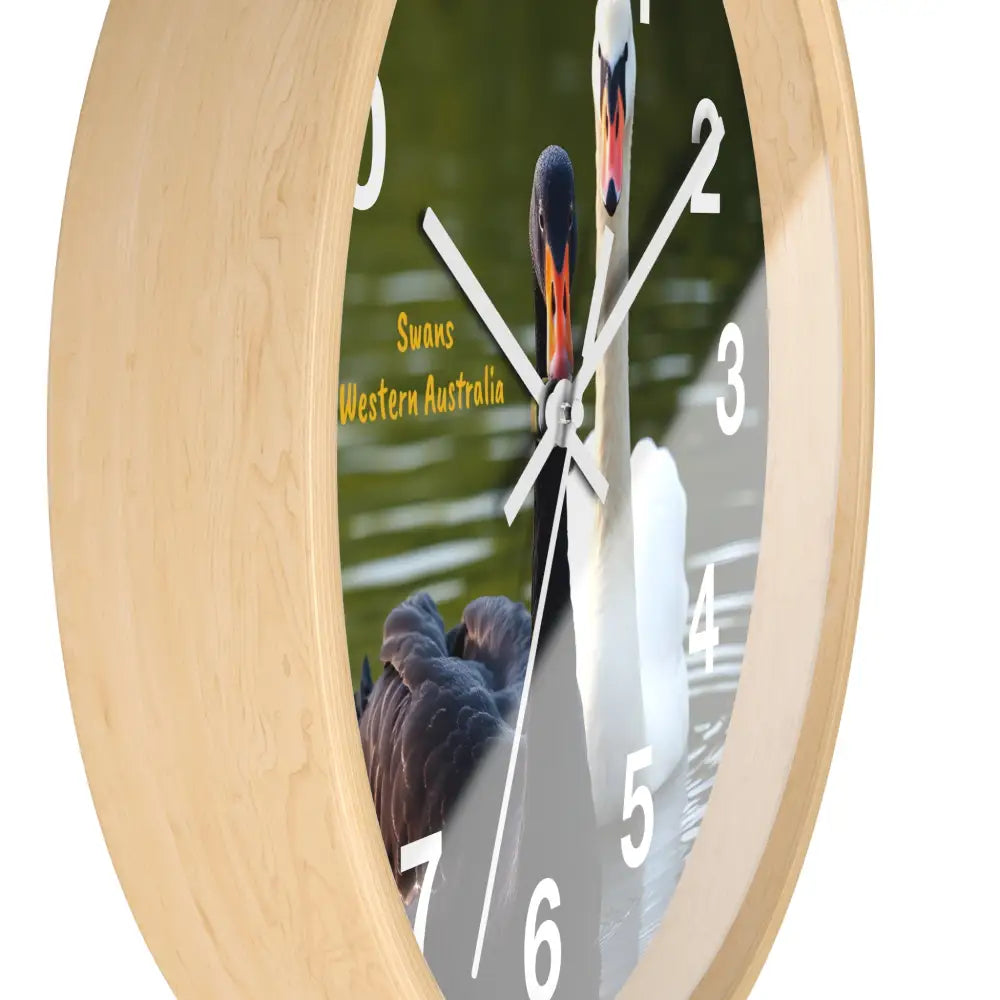 Swan River Swans Wall Clock