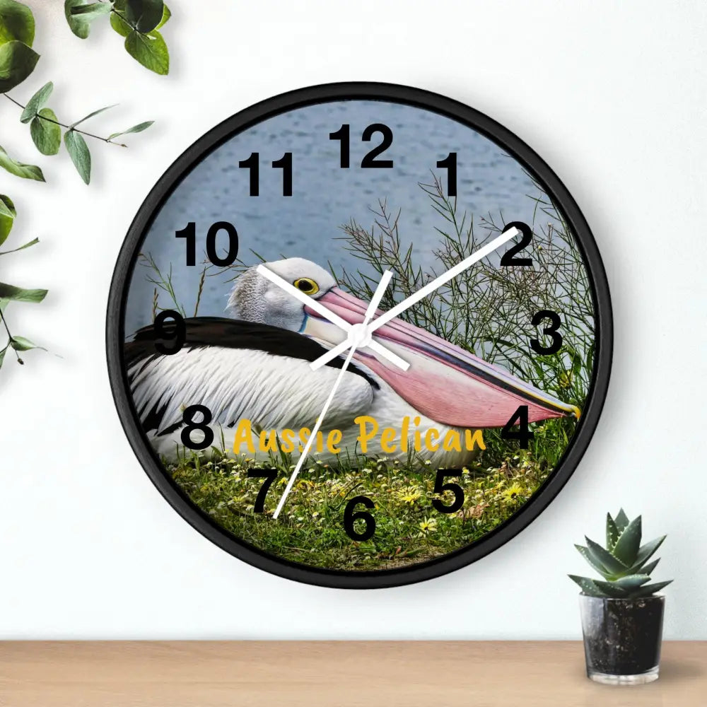 Aussie Pelican Wall Clock