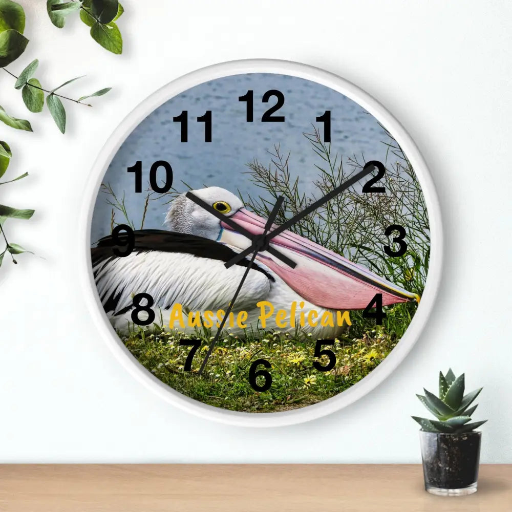 Aussie Pelican Wall Clock