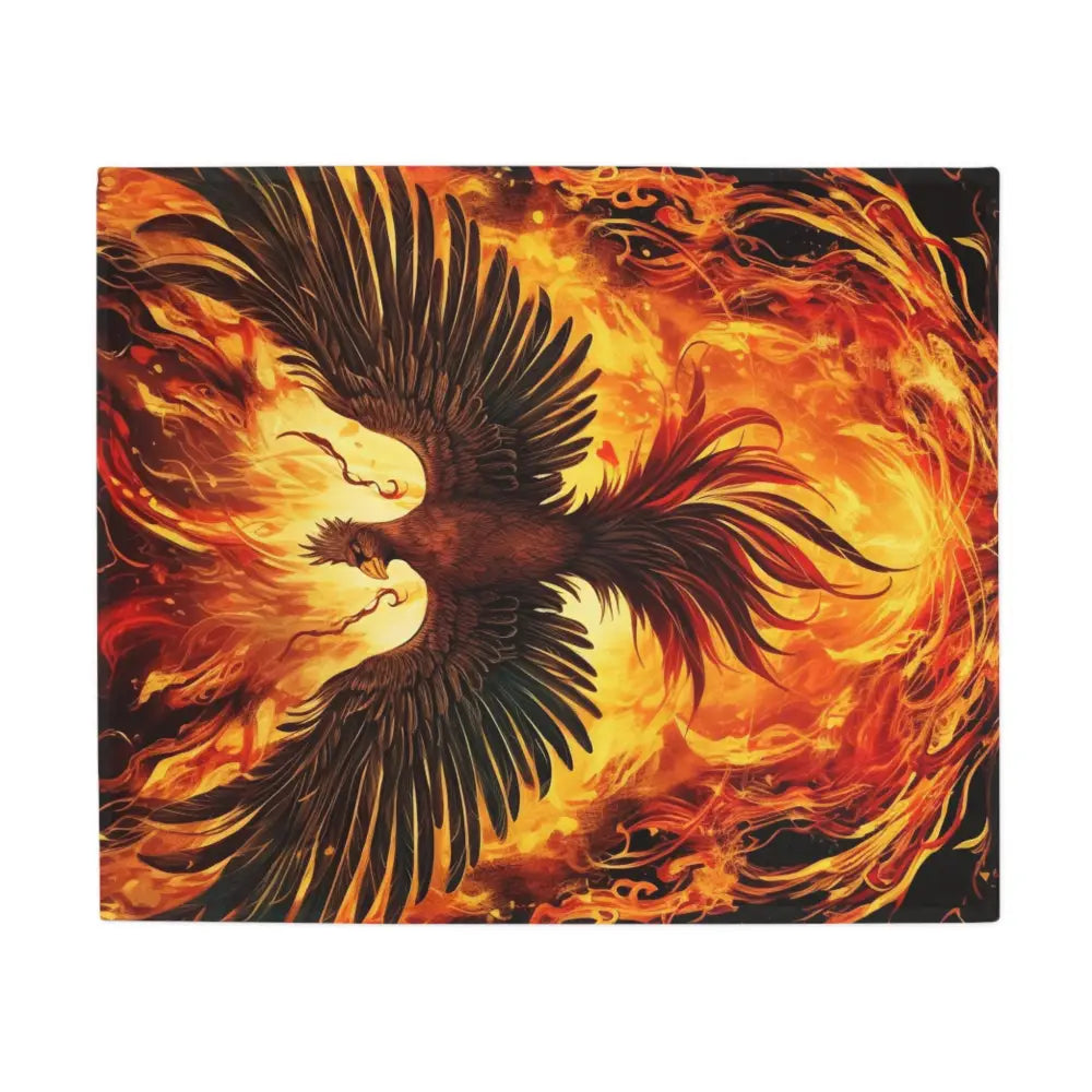 Aussie Fire Bird Plush Fleece Blanket - Tony's Aussie Prints