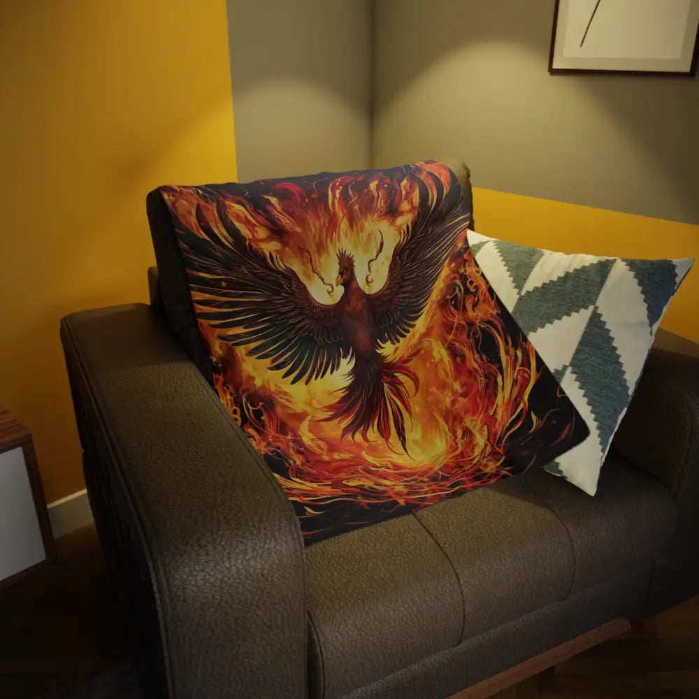 Aussie Fire Bird Plush Fleece Blanket - Tony's Aussie Prints