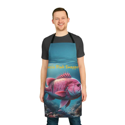 Aussie Pink Snapper Apron (Aop) All Over Prints