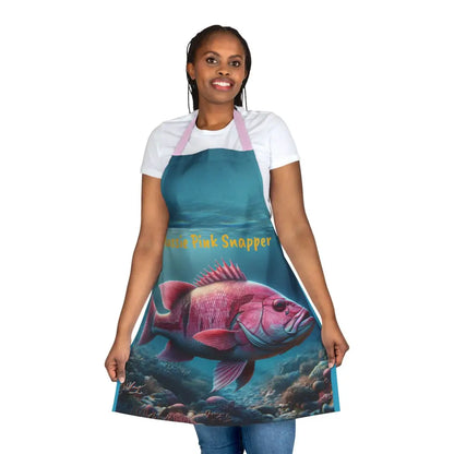 Aussie Pink Snapper Apron (Aop) All Over Prints