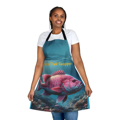 Aussie Pink Snapper Apron (Aop) All Over Prints