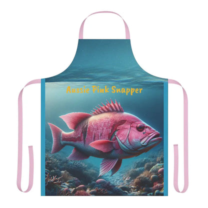 Aussie Pink Snapper Apron (Aop) One Size / All Over Prints