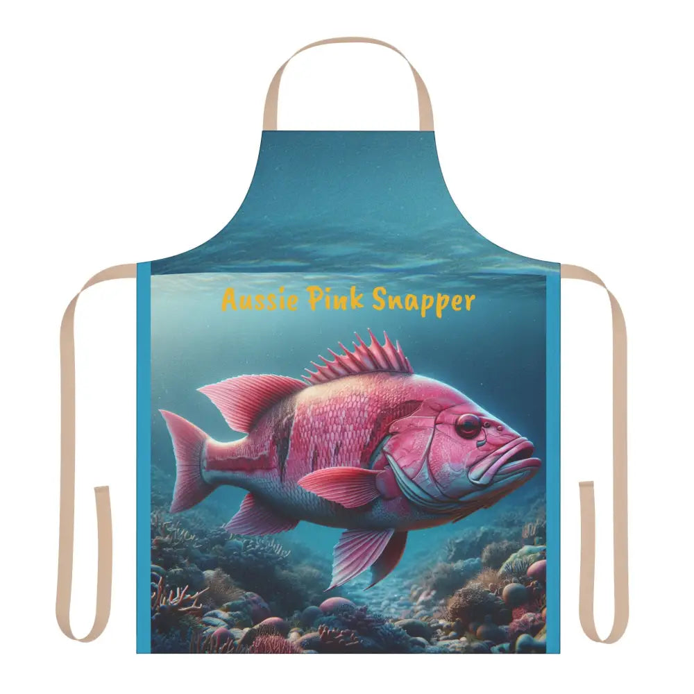 Aussie Pink Snapper Apron (Aop) One Size / Beige All Over Prints