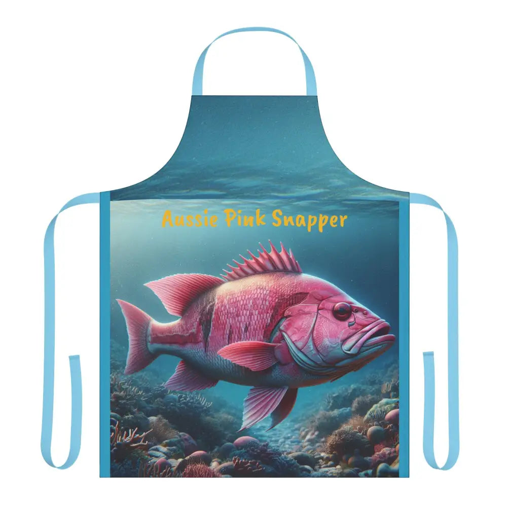 Aussie Pink Snapper Apron (Aop) One Size / Blue All Over Prints